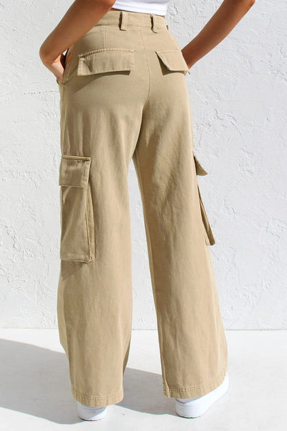 Multi Pocket Cargo Style Women’s Denim Pants