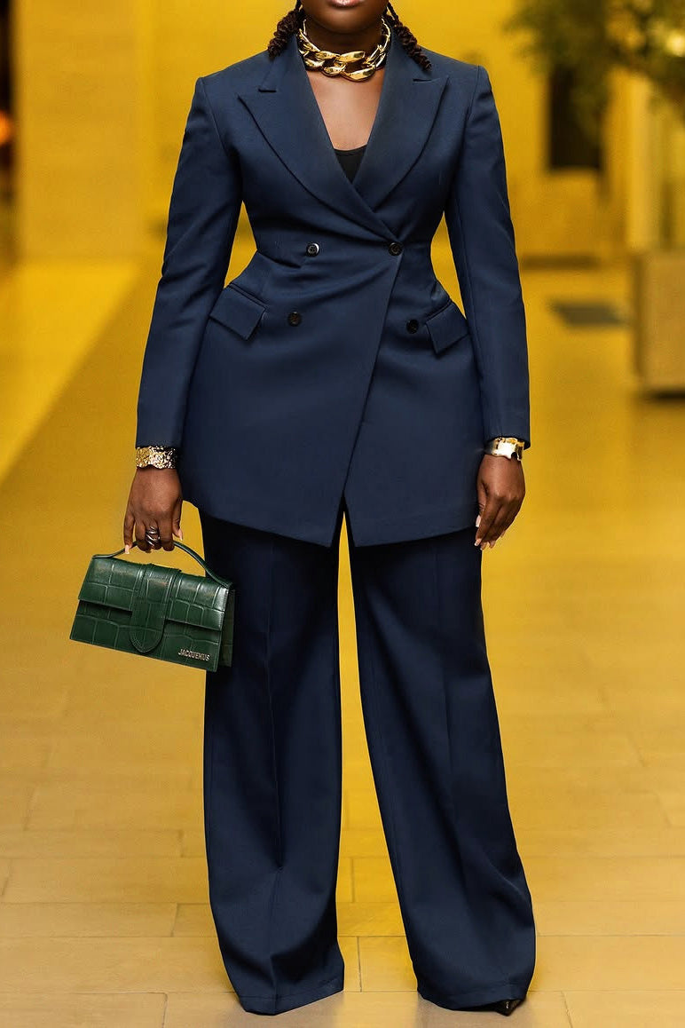 Blazer Lapel Collar & Pants Set