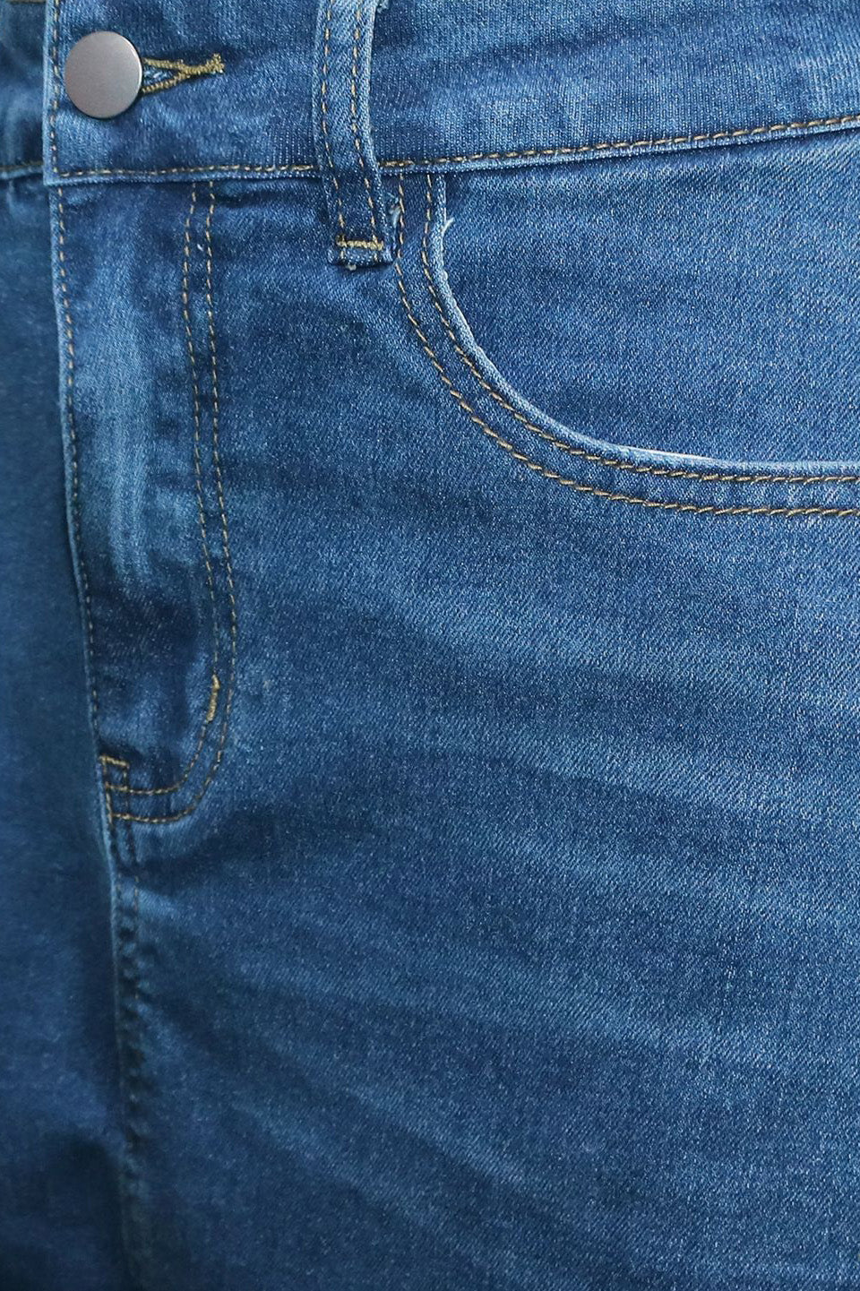 Skirt Overlay Wide Leg Baggy Jeans