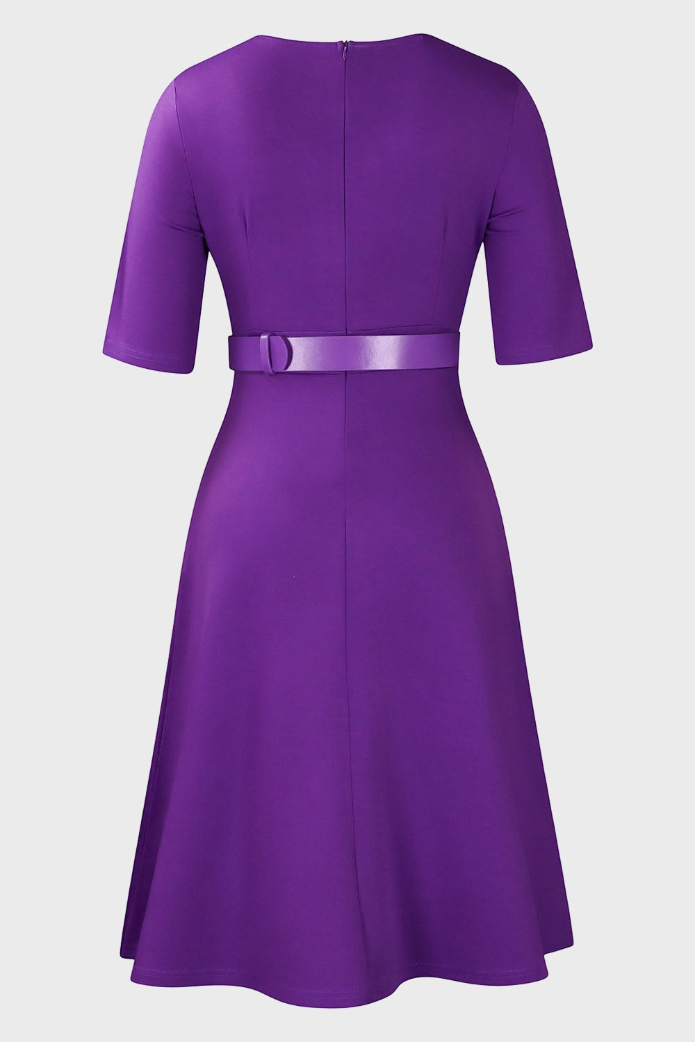 Solid Color Midi Dress