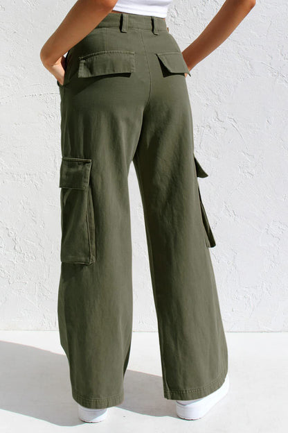 Multi Pocket Cargo Style Women’s Denim Pants