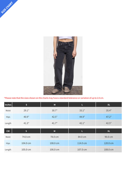 High Waist Loose Wide Leg Denim Jeans