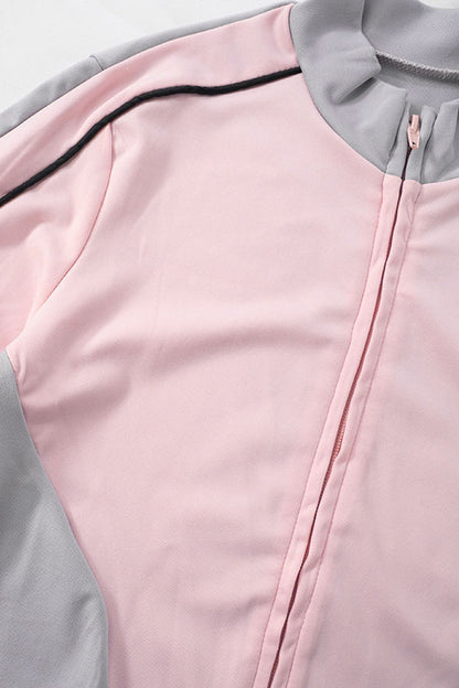 Zip-up Long Sleeve Drawstring Low Rise Pant set