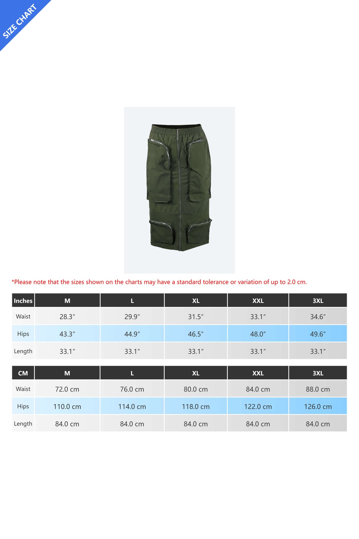 Cargo Zipper Skirt