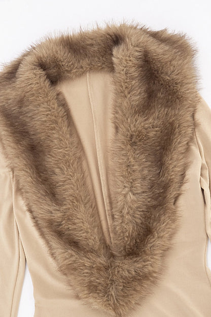 Soft Faux Fur Romper