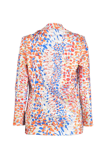 Fitted Long Sleeve Blazer Coat