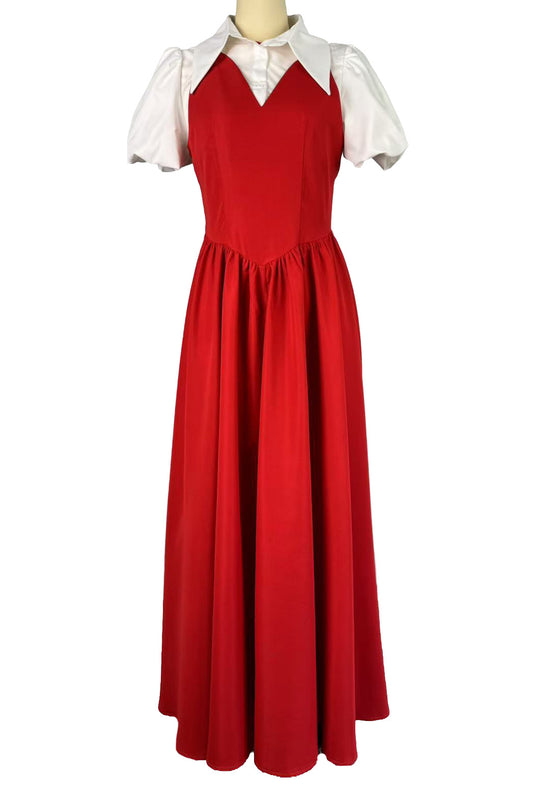 Faux Two-Piece Midi Dress