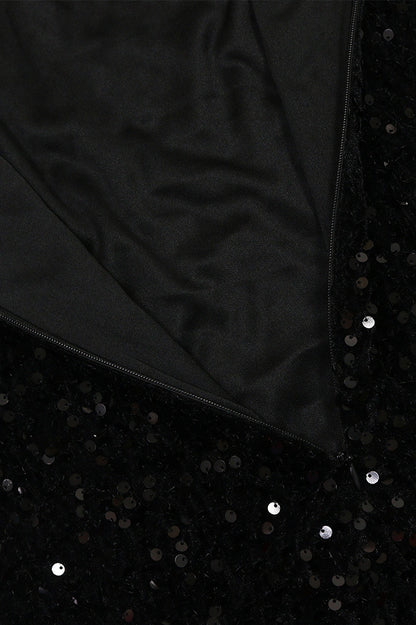 Sparkling Velvet & Chiffon Maxi Dress