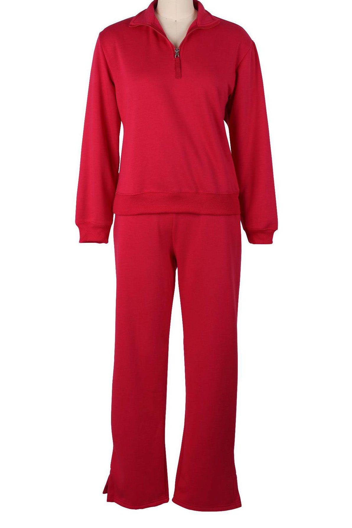 Fleece Lined Loose Fit Two-Piece Tracksuit