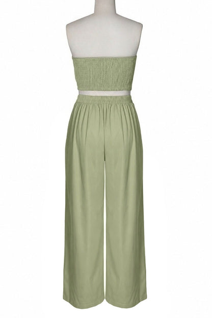 Asymmetrical Bandeau Pant Set