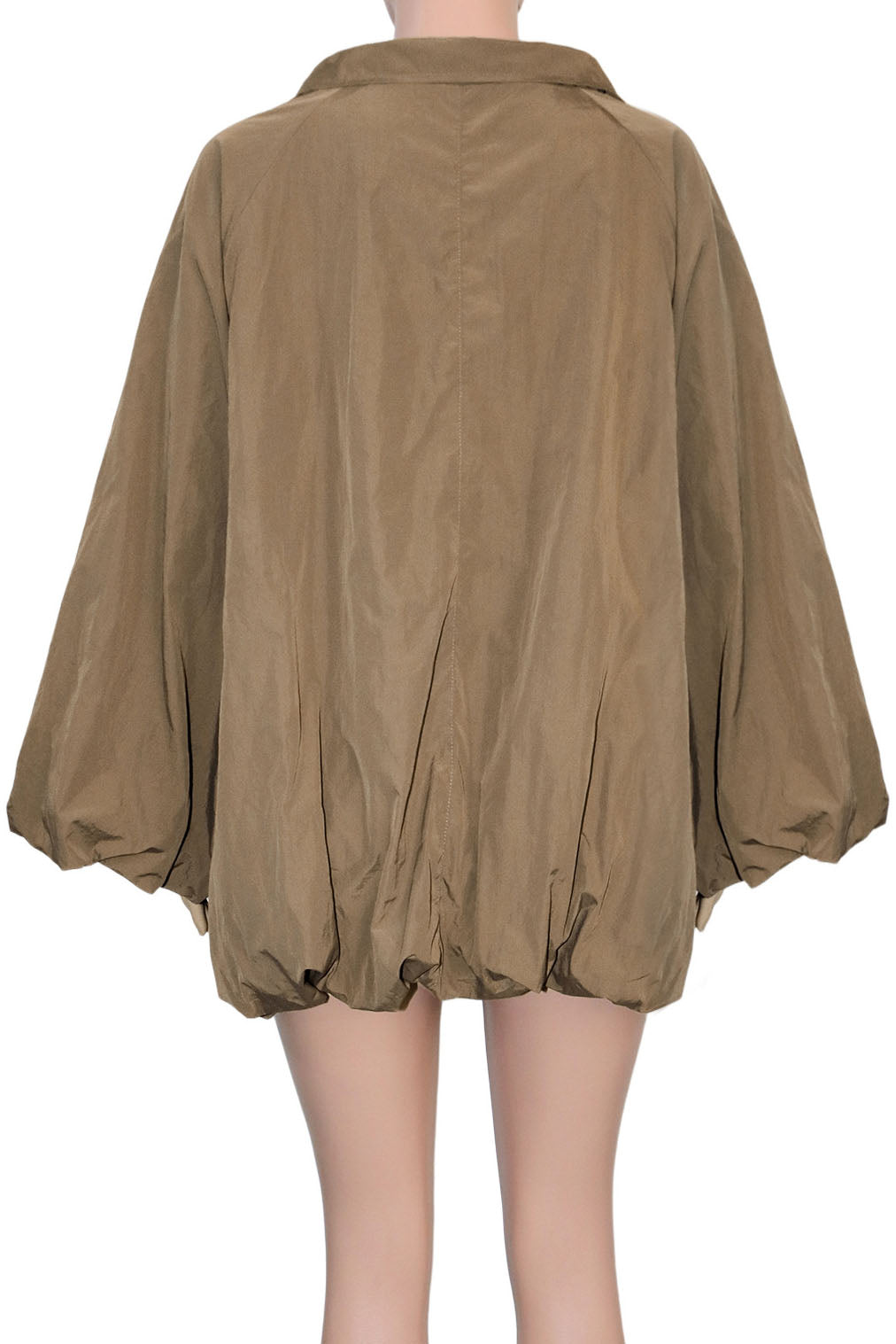 Oversized Zip-Up Bubble Jacket