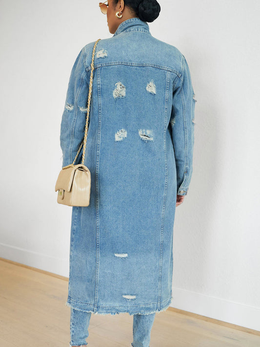 Ripped Denim Jacket