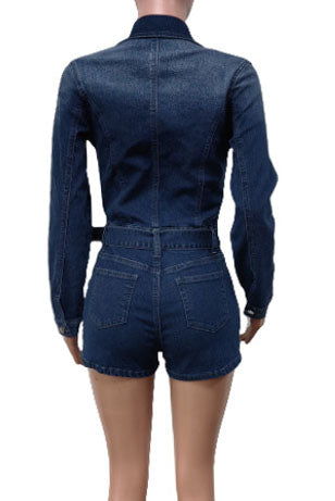Denim Stretch Romper