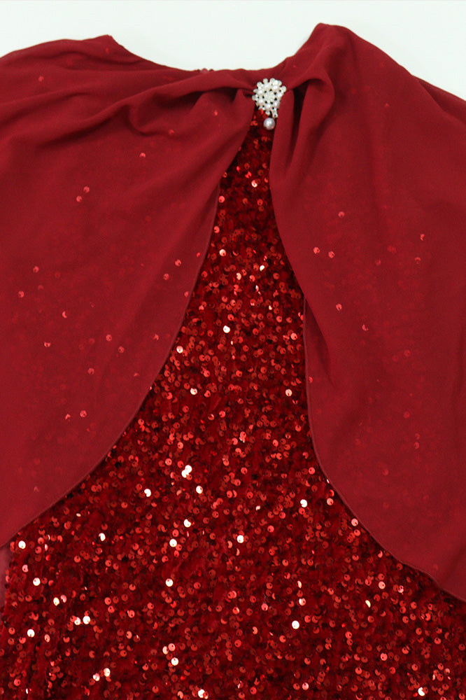 Sequin Evening Maxi Dress
