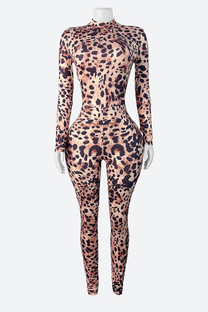 Leopard Gloved Jumpsuit