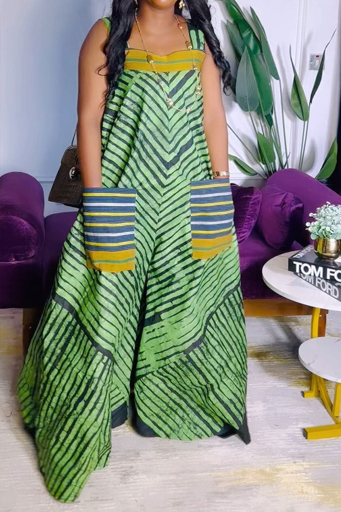 Printed Wide-Leg Jumpsuit