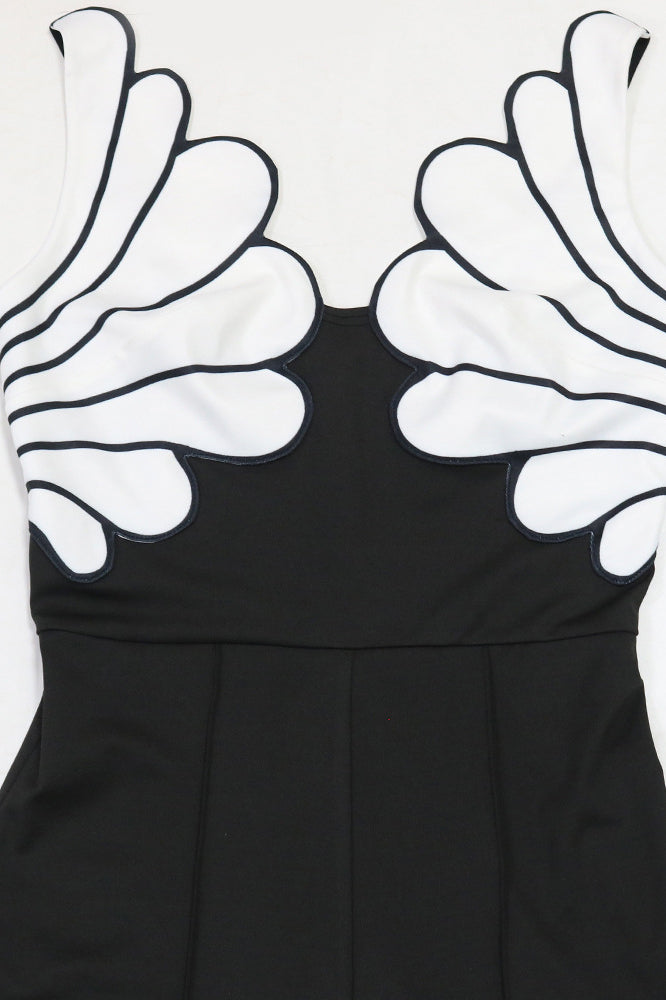 Folded Shell Sway V-Neck Wide Leg Jumpsuit