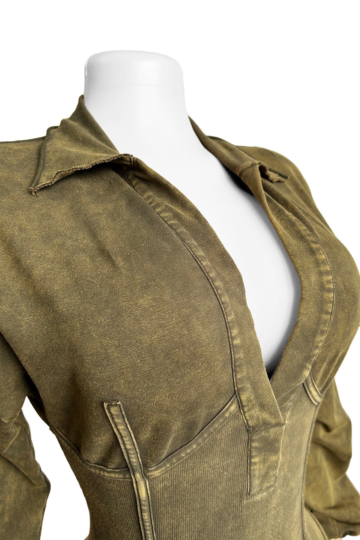 Mineral Washed Corset Jumpsuit