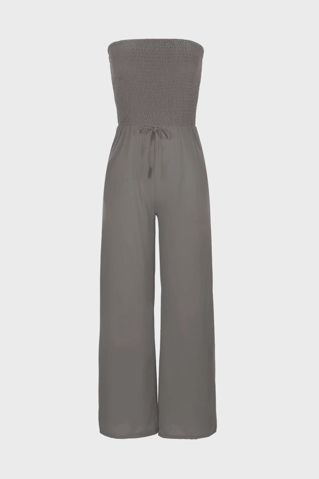 Strapless Smocked Tube Top Jumpsuit