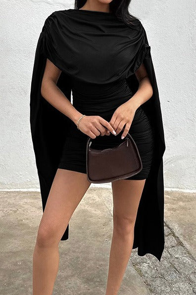 Sleeveless Cowl Neck Bodycon Dress