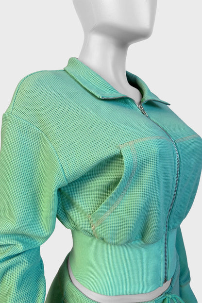 Waffle Long Sleeve Suit