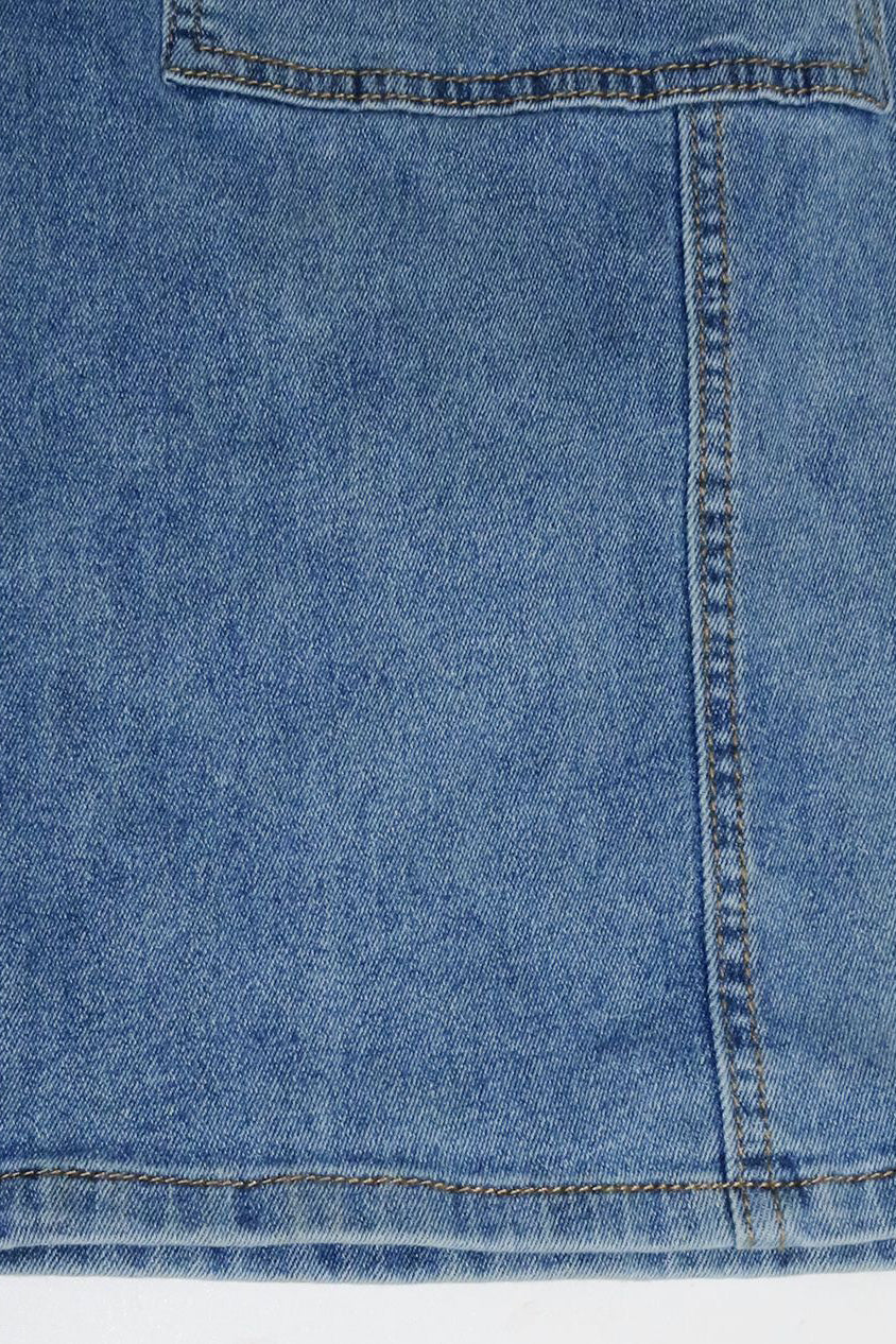 High Waist Denim Overalls Wide Leg Jumpsuit