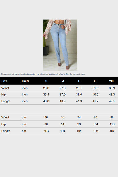 Cutout Stretch Jeans