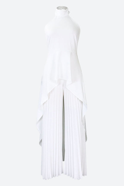 Halter Tunic Top & Pleated Pants Set