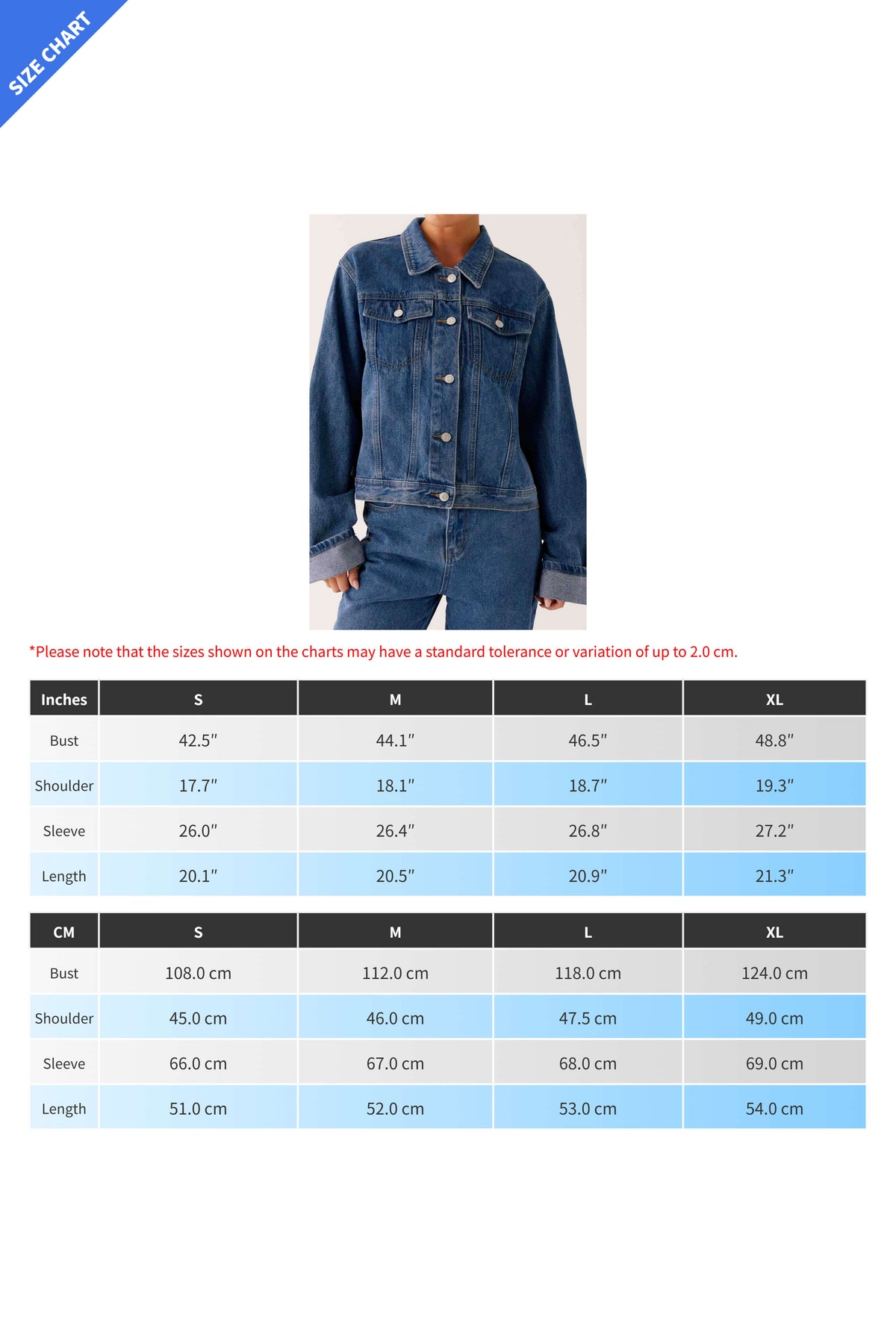 Collared Comfortable Casual Denim Jacket