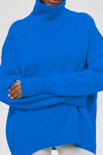 Oversized Knitted Turtleneck Sweater