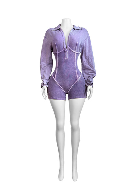 Wash Rib Romper