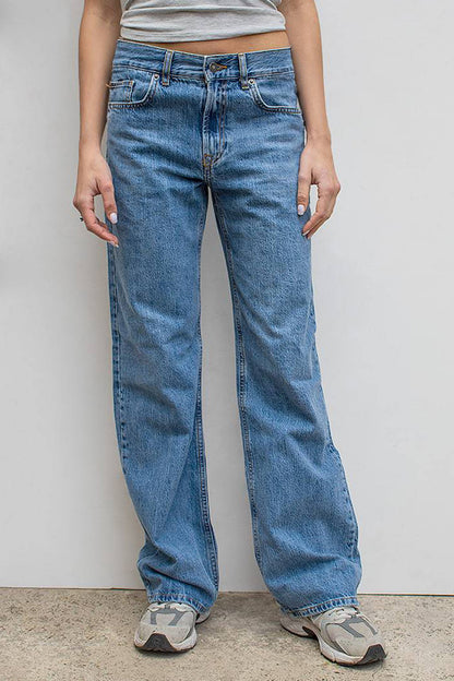 High Waist Loose Wide Leg Denim Jeans