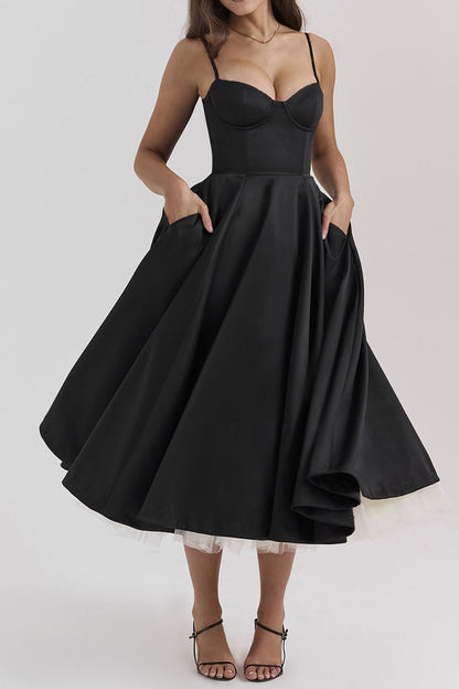 Luxury Spaghetti Strap Princess Dress