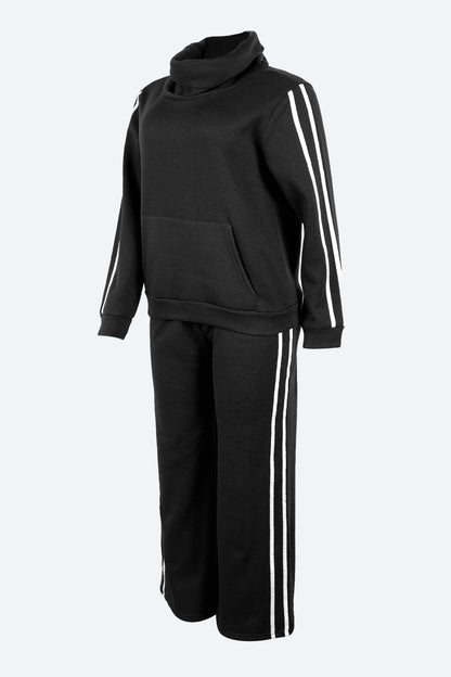Side Stripe Sweatshirt & Pants Set